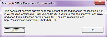 Excel 2010 error Excel 2010 error